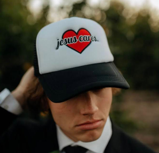 Jesus Cares Trucker Hat