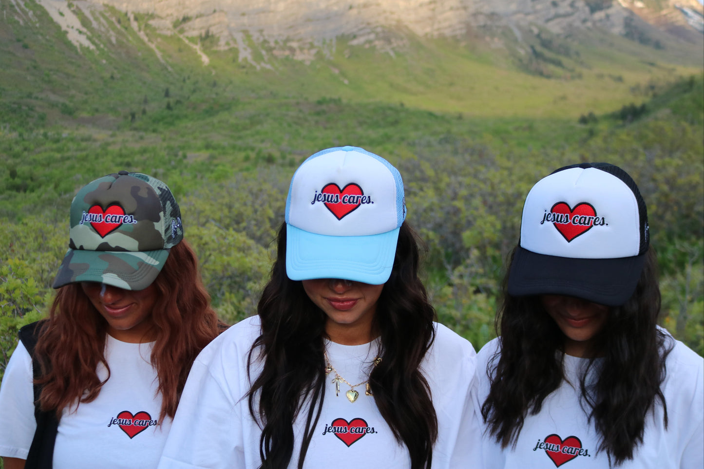 Jesus Cares Trucker Hat