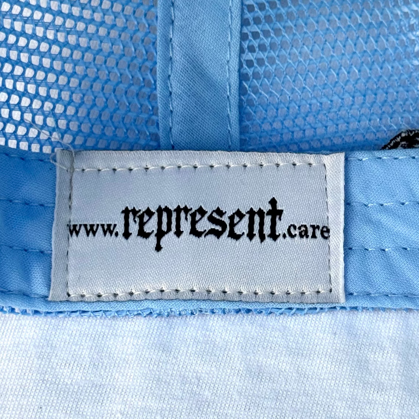 (Blue) Jesus Cares Trucker Hat