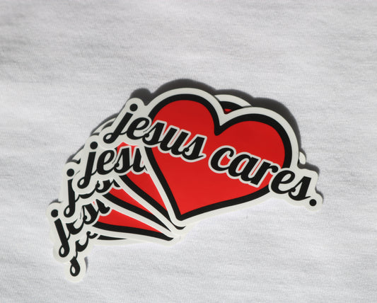 Jesus Cares Sticker Pack