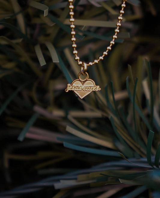 Jesus Cares Necklace