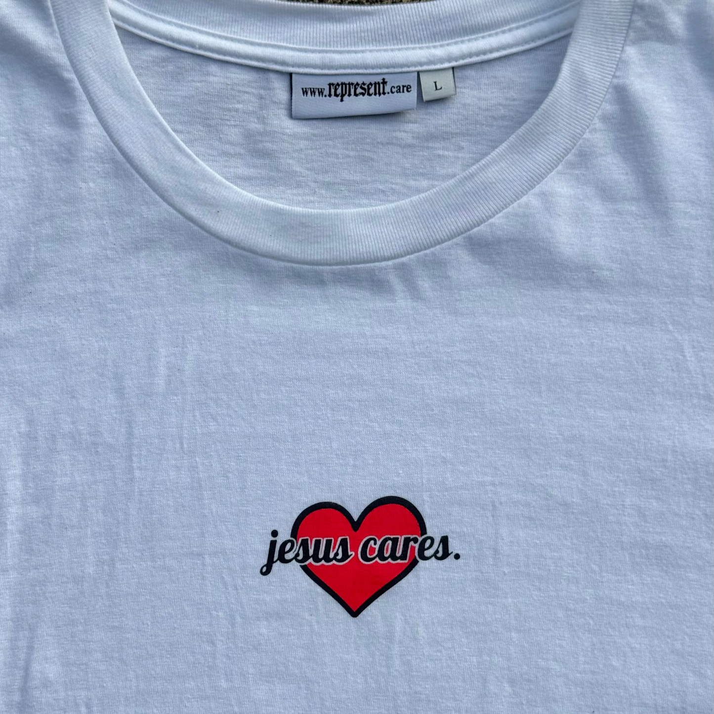 (XXS) Jesus Cares T-Shirt