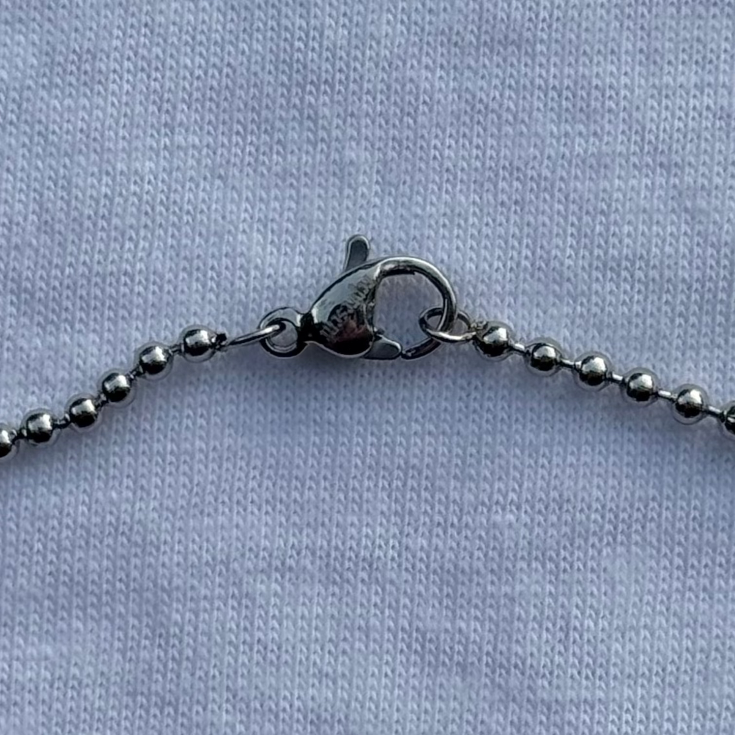 (Silver) Jesus Cares Chain Necklace